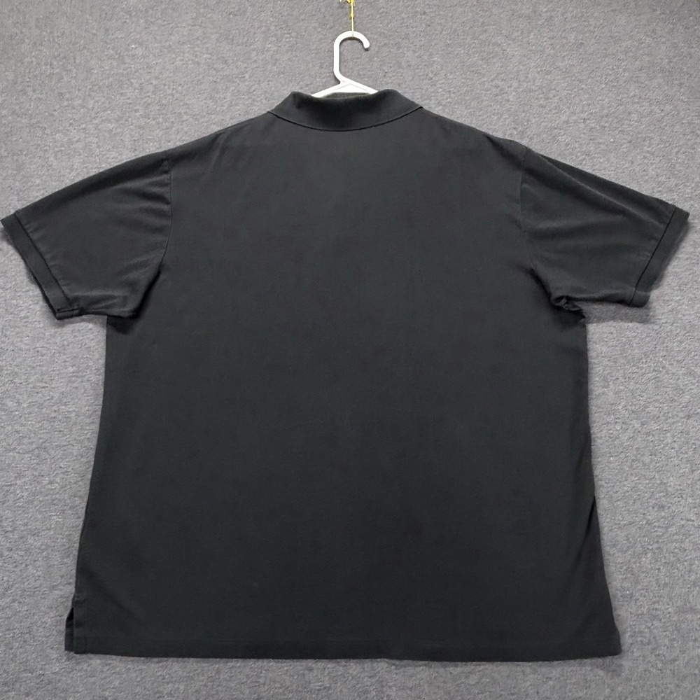 Polo Ralph Lauren Polo Shirt Mens 2XLT Black Cotton Flesh Pony Preppy Soft - Picture 7 of 11